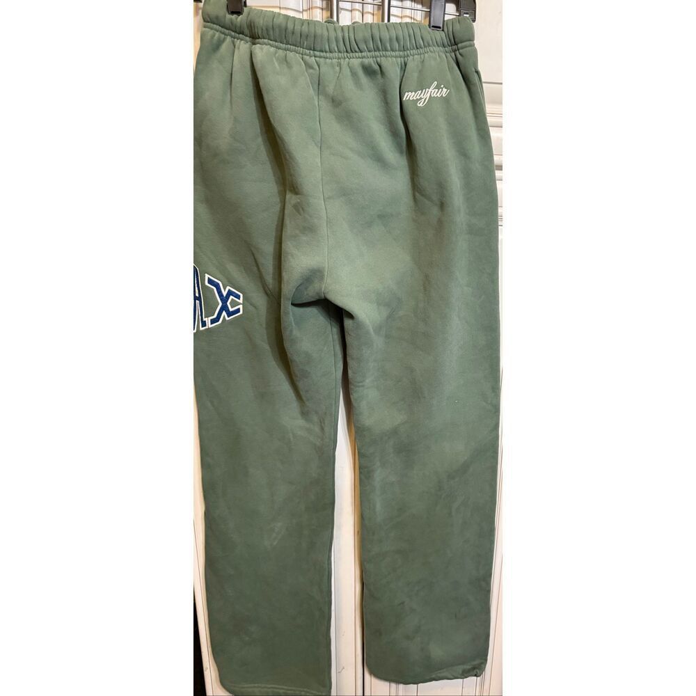 Mayfair Women's Elastic Waist Scan to Relax Straight Leg Sweatpants Green S/M